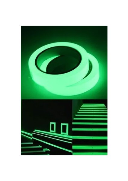 Yeşil Fosforlu Bant 4 Metre Sağlam Kullanışlı Fosforlu Bant