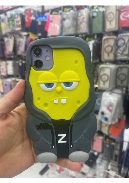 Iphone 13 Sünger Bob Silikon Kılıf