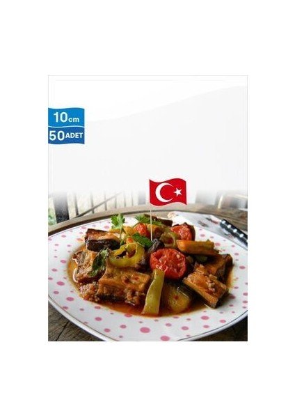 10 Cm, 50 Adet - Türk Bayrağı Bayrak Kürdan indirimleri