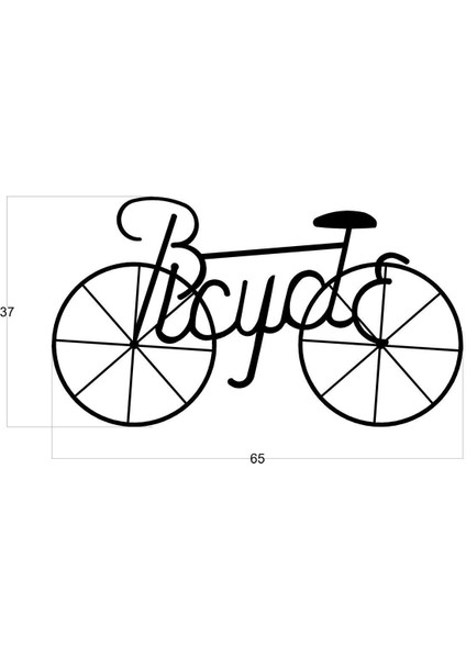 Bisiklet Metal Tablo - Modern Ev & Ofis Duvar Dekoru - Bicycle fiyatları