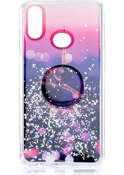 Galaxy A10S Kılıf Pop Soket Renkli Vale Silikon