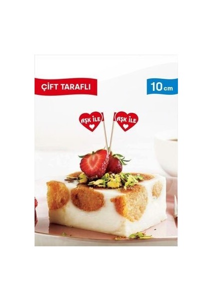 10 Cm, 100 Adet - Aşk ile Bayrak Kürdan fırsatları