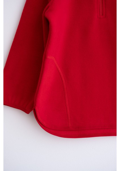 Yumuşak Dokulu Fermuarlı Dik Yaka Kışlık Unisex Çocuk Polar indirimleri