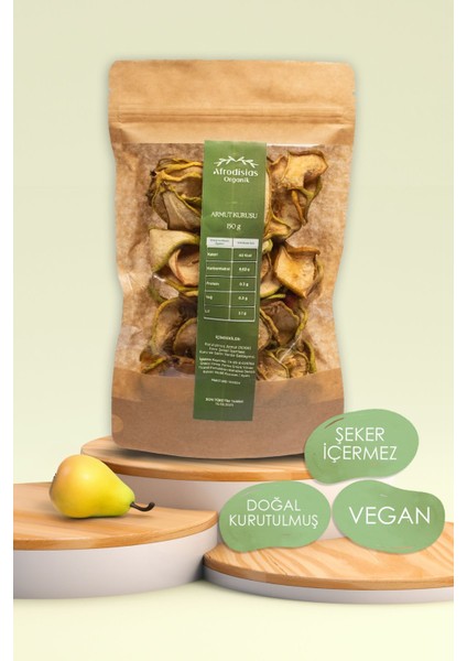 Armut Kurusu 150G - Doğal Kurutulmuş %100 Vegan Armut Kurusu