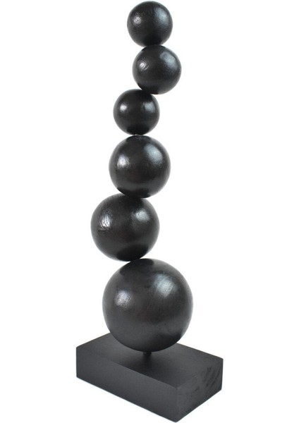 Tekno Trust Siyah Ahşap Zen Denge Topları Biblo - Büyük Boy fiyatları