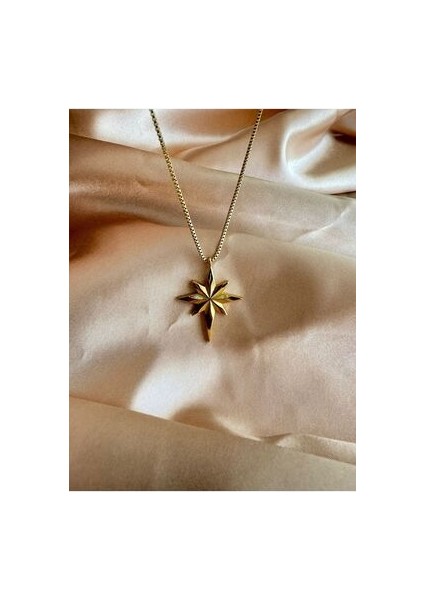 Kuzey Yıldızlı Kolye Çelik Trend Kolye fırsatları