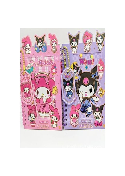 Sanrio Kuromi Sticker Not Defteri 1 Adet