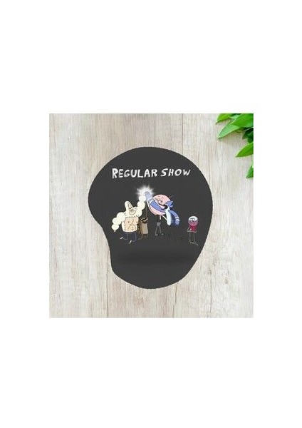 Bilek Destekli Mousepad Regular Show Ergonomik Kaymaz Taban Ev, Ofis, Oyun