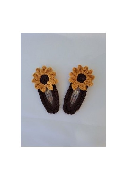 Amigurumi Ayçiçeği Desenli 2'li Çıt Çıt Toka fiyatları