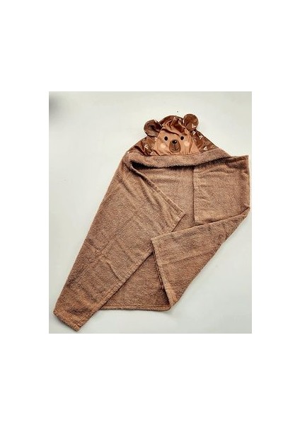 Teddy - Ayıcık Temalı Kahverengi Çocuk Banyo Havlusu fiyatları