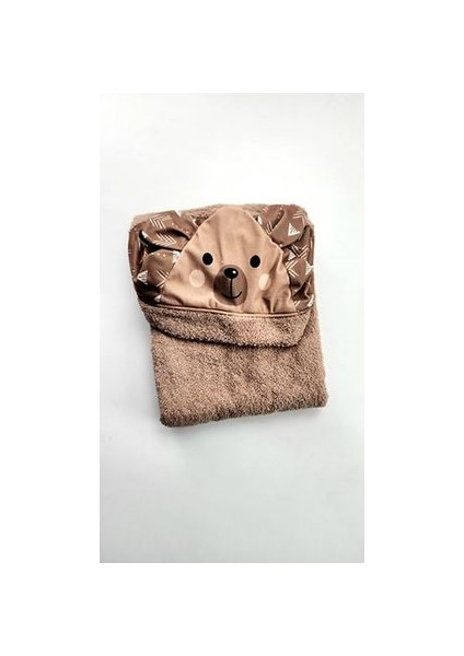 Teddy - Ayıcık Temalı Kahverengi Çocuk Banyo Havlusu modelleri