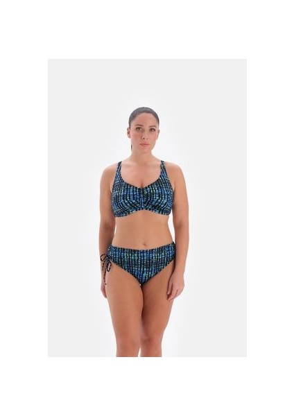 Siyah 3213BK Balenli Kaplı Bikini Tk.
