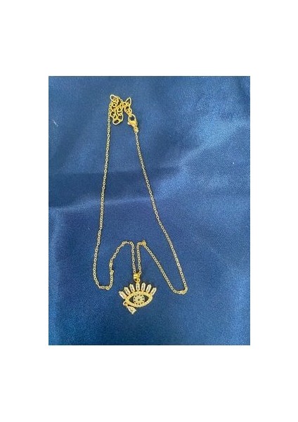 Göz Detaylı Altın Renk Kolye modelleri