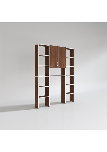 Kenzlife çamaşır makinesi dolabı veronikamaksduble cvz 180*126*20 banyo arkalıksız raflı