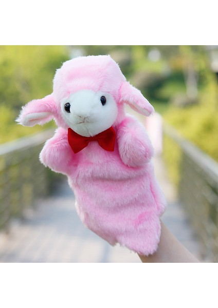 Pembe Koyun El Kuklası Peluş Oyuncak 25CM (Yurt Dışından)