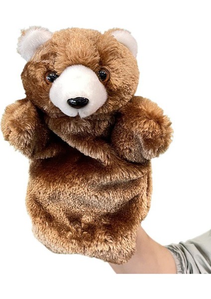 Kahverengi Ayı Çocuk Kukla Peluş Oyuncak Hediyesi 25CM (Yurt Dışından)