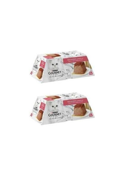 Revelations Mousse Somonlu Sosla Kaplı Lezzet Kedi Ödül Yaşmama 2X57 gr 114 gr x 2 Paket