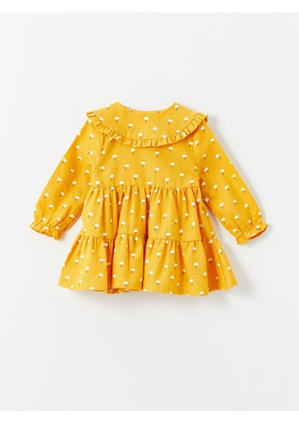 Lcw Baby Bebe Yaka Uzun Kollu Çiçekli Kız Bebek Elbise ve Saç Bandı 2'li Takım fiyatları