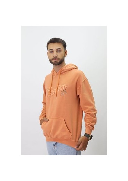 Eskitme Desenli Unisex Hoodie Sweatshirt fiyatları