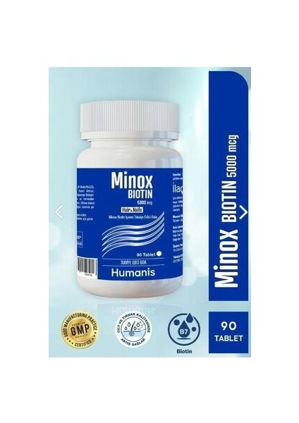 Minox Biotin 5000 Mcg 90 Tablet