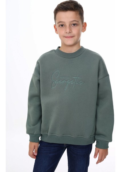 Erkek Çocuk Nakışlı Sweatshirt