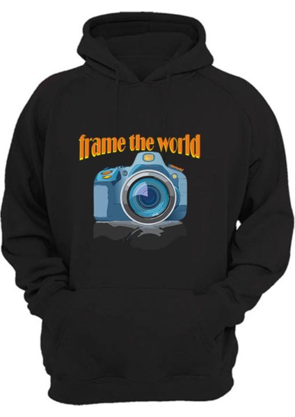 Fotoğraf Makinesi Baskılı Regular Fit %100 Pamuk Sweatshirt