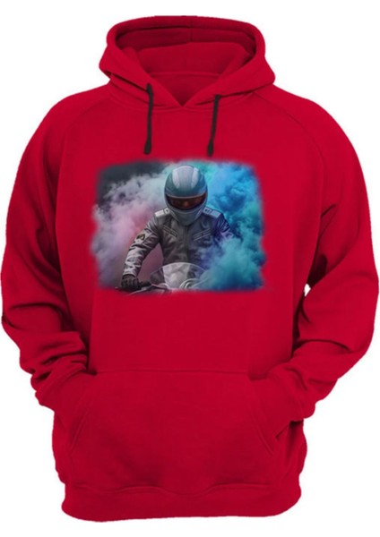 Motorcycle Baskılı Regular Fit %100 Pamuk Sweatshirt
