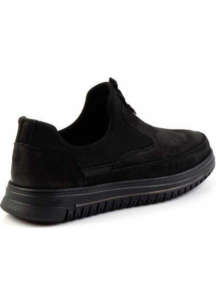 Siyah Nubuk Hakiki Deri Erkek Casual Ayakkabı E01900240201 fırsatları
