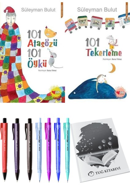 101 Tekerleme ve 101 Atasözü 101 Öykü Süleyman Bulut 2'li Set + Hediyeli