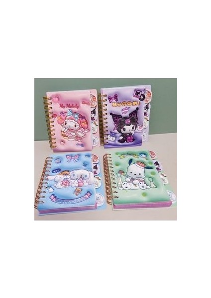 Cocherry Sanrio Kuromi Ayraçlı Not Defteri 1 Adet