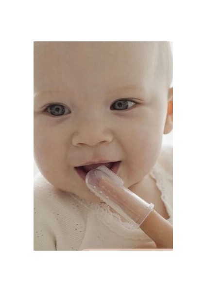 Bebek Diş Fırçası Slikon Şeffaf Temiz ve Hijyenik Bebek Diş Fırçası