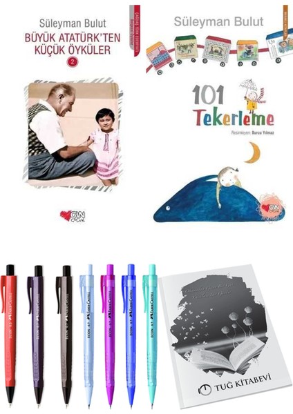 101 Tekerleme ve Büyük Atatürk'ten Küçük Öyküler 2 2'li Set + Hediyeli