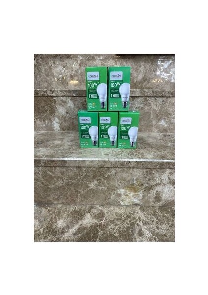 15W E27 LED Ampul (Ecolight) 5li Avantaj Paket