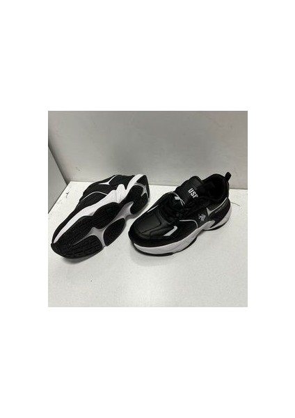 Siyah Renk Unısex Kalın Taban Isabella Sneaker Spor Ayakkabı Okul Trekkıng indirimleri