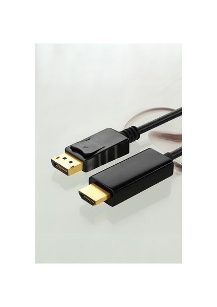 Displayport To HDMI Kablo, Display Port Dp To HDMI Çevirici Dönüştürücü, 1.8 Metre