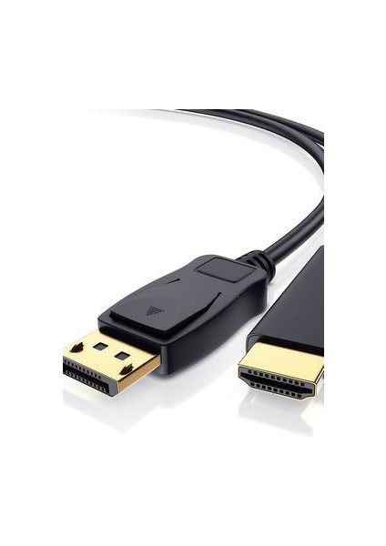 Displayport To HDMI Kablo, Display Port Dp To HDMI Çevirici Dönüştürücü, 1.8 Metre
