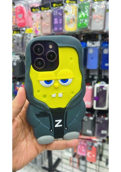 Iphone 15 Promax Sünger Bob Silikon Kılıf