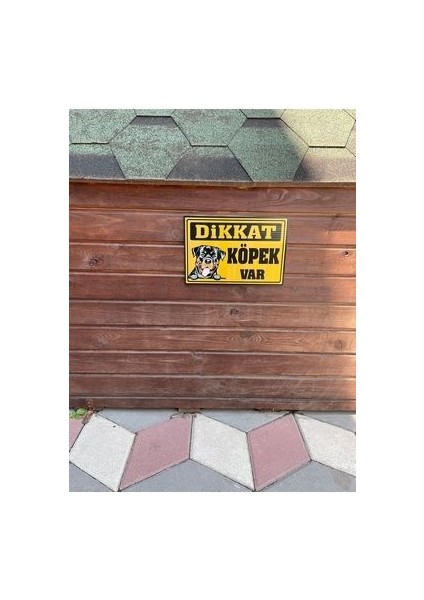Dikkat Köpek Var 30 x 20 cm Polikarbon