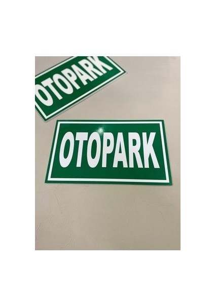 Otopark Levhası 25 x 15 cm 5 mm Dekota Üzeri Folyo