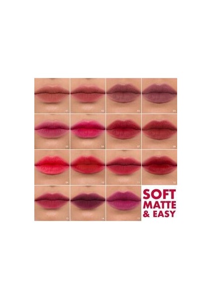 Soft Matte & Easy - Uzun Süre Kalıcı Mat Ruj modelleri