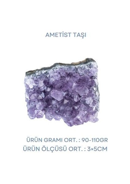 Ametist Taşı Doğal Taş (Ham Kütle Kraliyet Taşı )