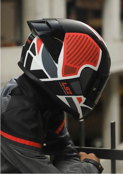 Rapıd 2 Race Grıd Mat Beyaz-Kırmızı Kask