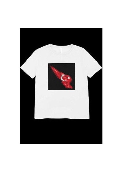 Türk Bayrağı Baskılı Tişört