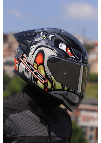 Rapıd 2 Race Spox Gri-Kırmızı Kask