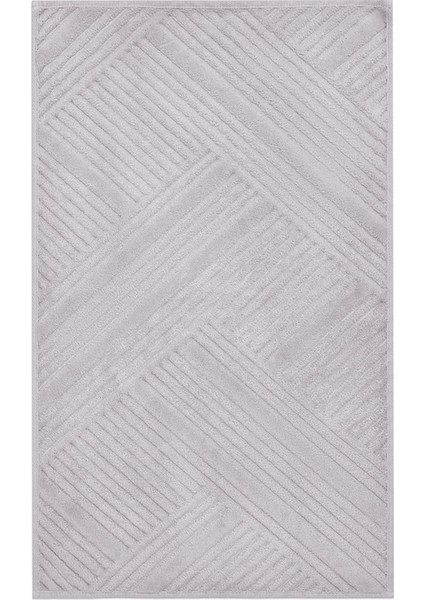 Braid  Pamuklu 2'li Banyo Paspası 60X100+50X60 cm - Gri