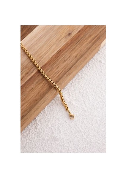 Çelik Top Zincir Halhal Günlük Kullanıma Uygun Yuvarlak Halka Zincir Halhal 3mm 22CM 3cm fiyatları