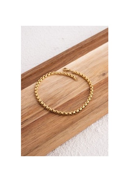 Çelik Top Zincir Halhal Günlük Kullanıma Uygun Yuvarlak Halka Zincir Halhal 3mm 22CM 3cm fırsatları