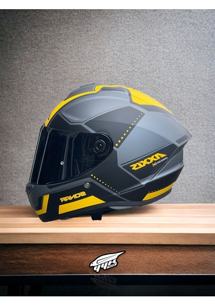 Draken Blond. ''2 Vizörlü'' + ''sticker'' Hediyeli, Mat Motosiklet Kapalı Kask
