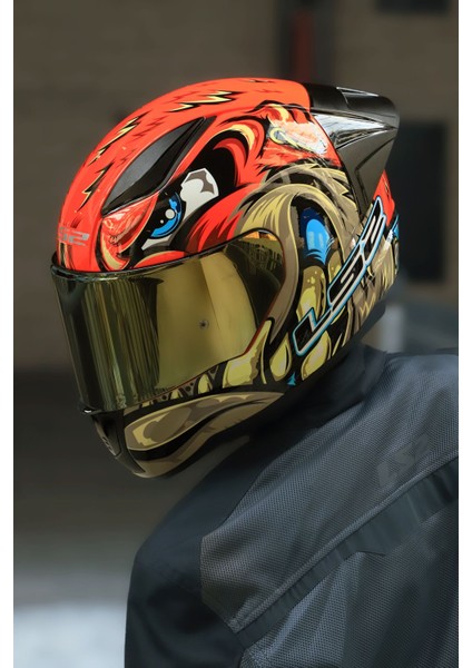 Rapıd 2 Race Spox Kırmızı-Gri Kask