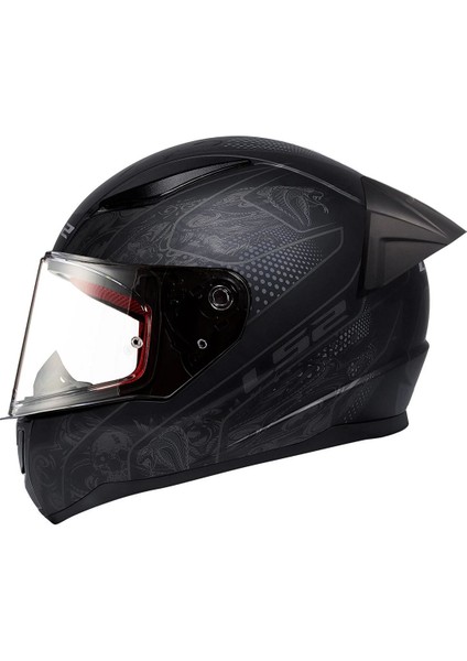Rapıd Crypt Mat Siyah Kask Spoıler